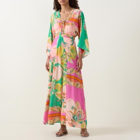 Natalie Carnation Kaftan Dress