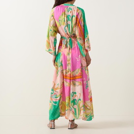 Natalie Carnation Kaftan Dress