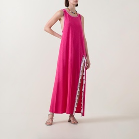 Tassel Slit Beach Dress