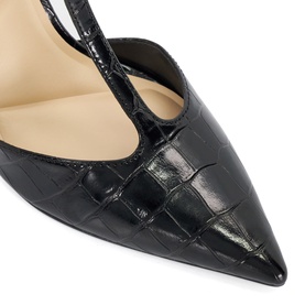Castered Pointed Toe Stiletto Pumps
