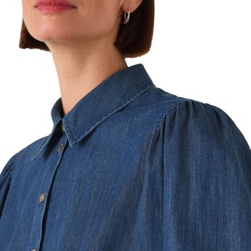 Chambray Pleat Shirt