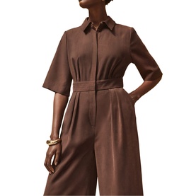 Chocolate Tailored Jumpsuit