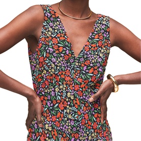 Ditsy Floral Flared Dress