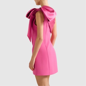Holly Asymmetrical Bow Mini Dress