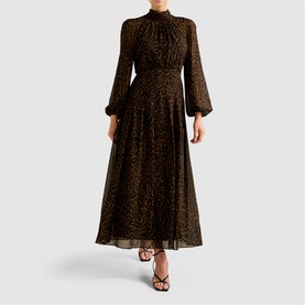 Janelle Printed Flared Dress