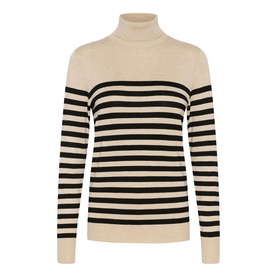 Lizza Striped Turtleneck Sweater