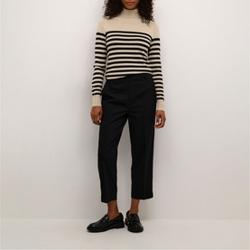 Lizza Striped Turtleneck Sweater