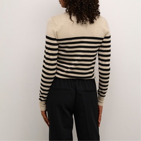 Lizza Striped Turtleneck Sweater