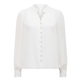 Morgan Lace Trimmed Blouse