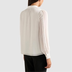 Morgan Lace Trimmed Blouse