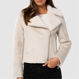 Penny Faux Fur Aviator Jacket