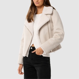 Penny Faux Fur Aviator Jacket