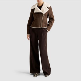 Penny Faux Fur Aviator Jacket
