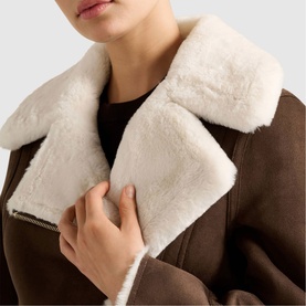 Penny Faux Fur Aviator Jacket
