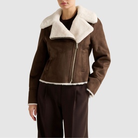 Penny Faux Fur Aviator Jacket