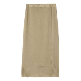 Textured Seam Side Slit Skirt