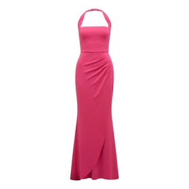 Willow Halter Wrap Gown