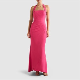 Willow Halter Wrap Gown