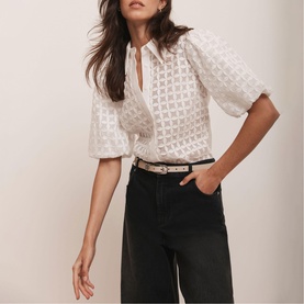 Petal-Detail Shirt