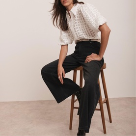 Petal-Detail Shirt