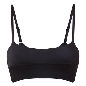 Satin Spaghetti-Strap Yoga Bra