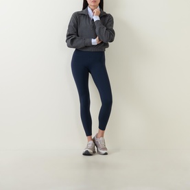Scuba Cropped Half-Zip Waffle Sweatshirt