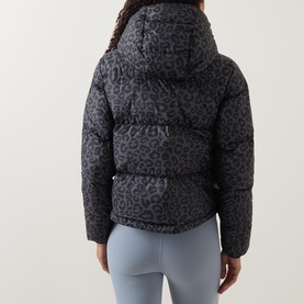 Wunder Puff Leopard Cropped Jacket