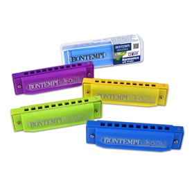 Harmonica with metal reeds