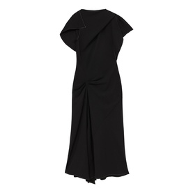 Saskia Asymmetric Draped Flared Dress