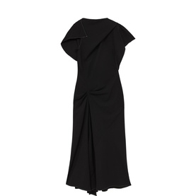 Saskia Asymmetric Draped Flared Dress