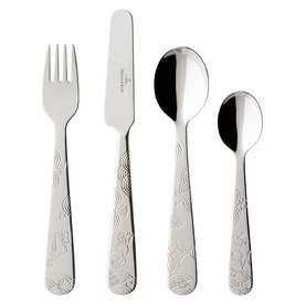 Happy as a Bear Children Cutlery Four-Piece Set