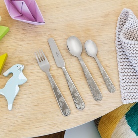 Happy as a Bear Children Cutlery Four-Piece Set