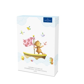 Happy as a Bear Children Cutlery Four-Piece Set