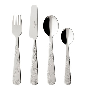 Happy as a Bear Children Cutlery Four-Piece Set