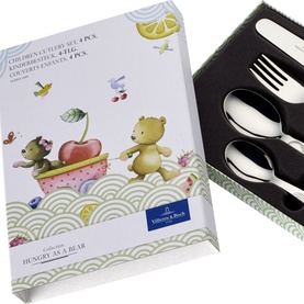 Hungry as a Bear Children Cutlery Four-Piece Set