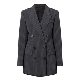 Jevima Pinstripe Double Breasted Blazer