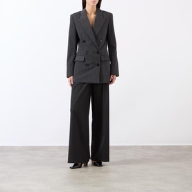 Jevima Pinstripe Double Breasted Blazer