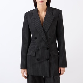 Jevima Pinstripe Double Breasted Blazer
