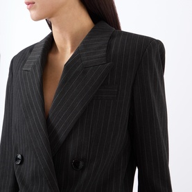 Jevima Pinstripe Double Breasted Blazer