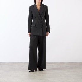 Jevima Pinstripe Double Breasted Blazer