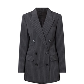 Jevima Pinstripe Double Breasted Blazer