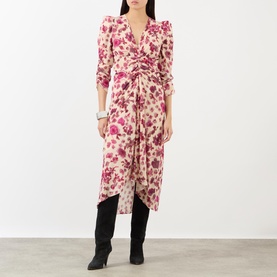 Albini Floral Gathered Dress