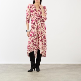 Albini Floral Gathered Dress