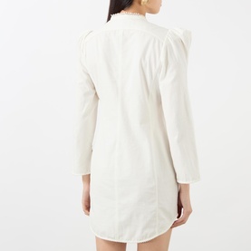 Chantal Ruffle Trim Mini Shift Dress
