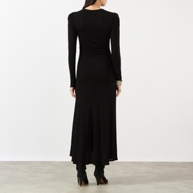 Nejma Ruched Flared Dress