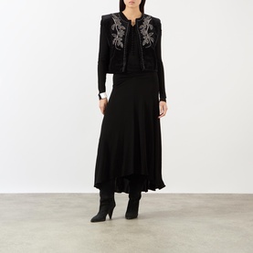 Nejma Ruched Flared Dress