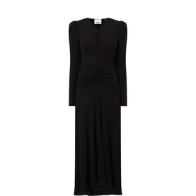 Nejma Ruched Flared Dress