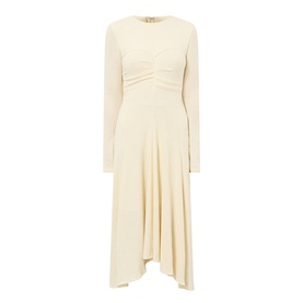 Flora Ruched Flared Dress