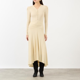 Nejma Ruched Flared Dress