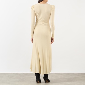 Nejma Ruched Flared Dress